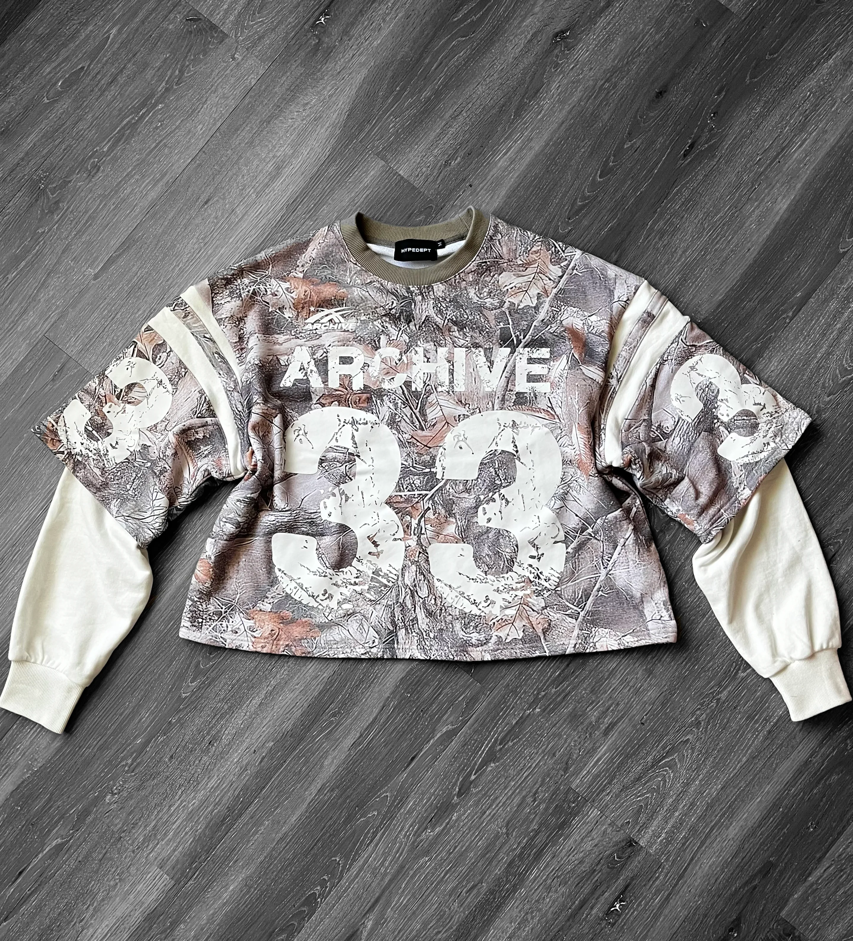 ARCHIVE #33 CAMO DOUBLE SLEEVED SHIRT - Image 3