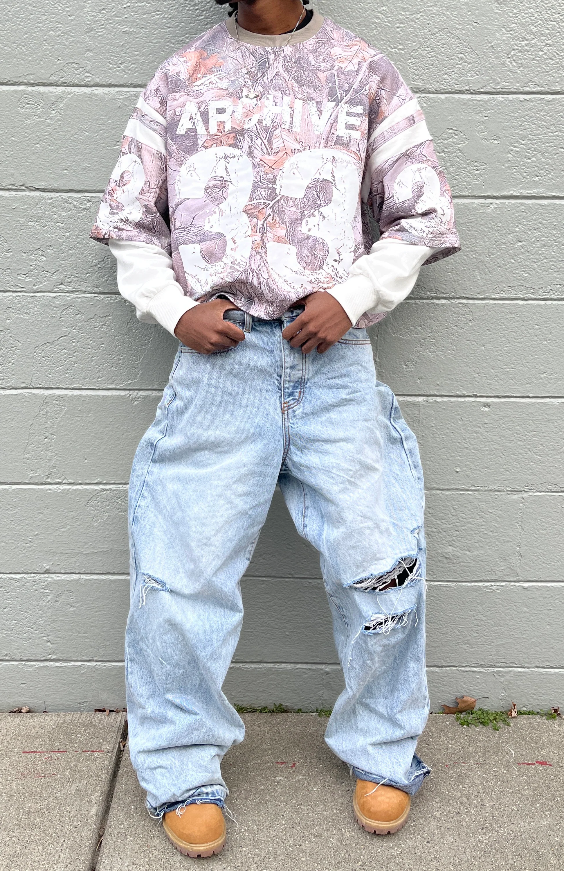 ARCHIVE #33 CAMO DOUBLE SLEEVED SHIRT - Image 4