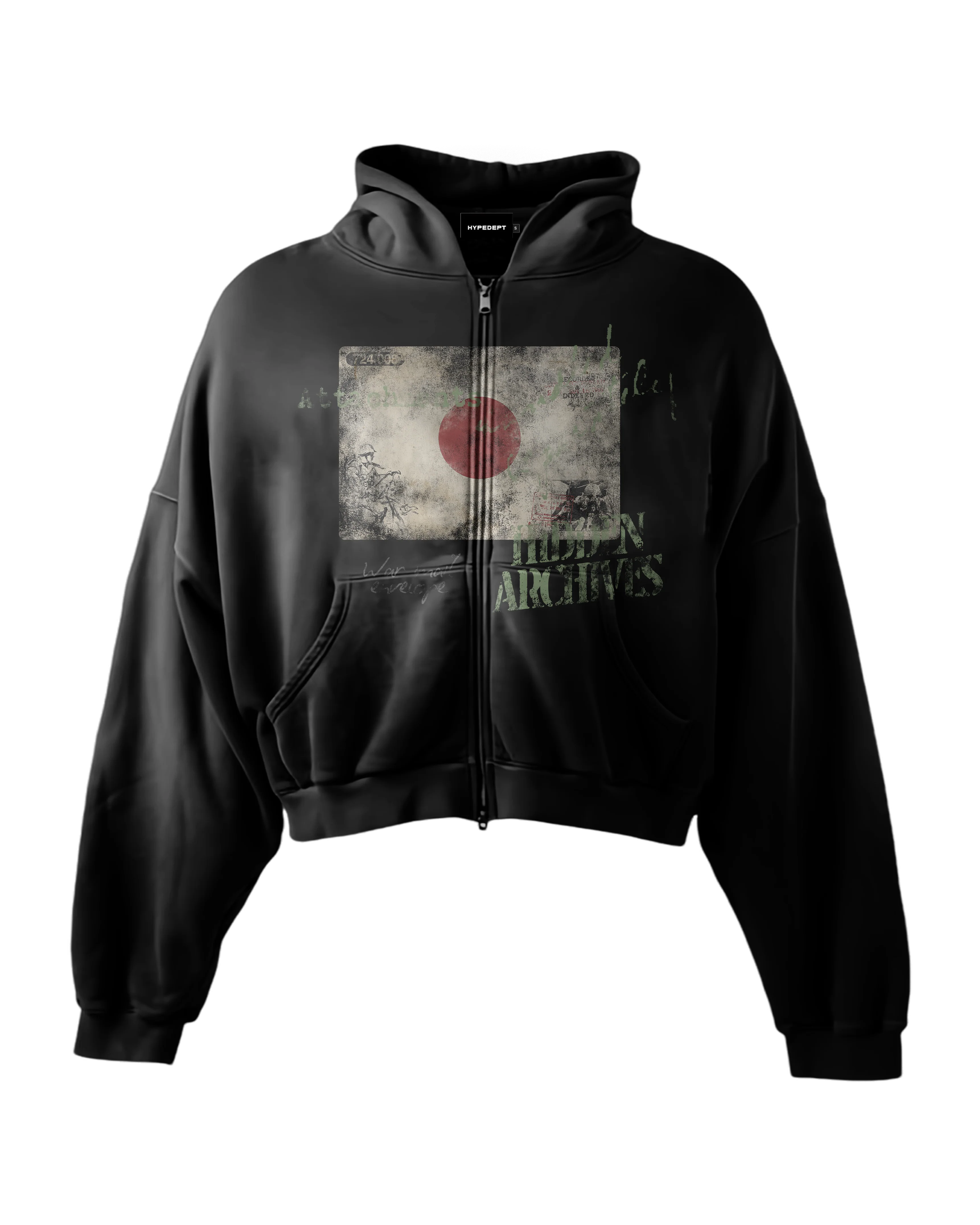 'JAPAN' HEAVYWEIGHT BOXY ZIPUP HOODIE