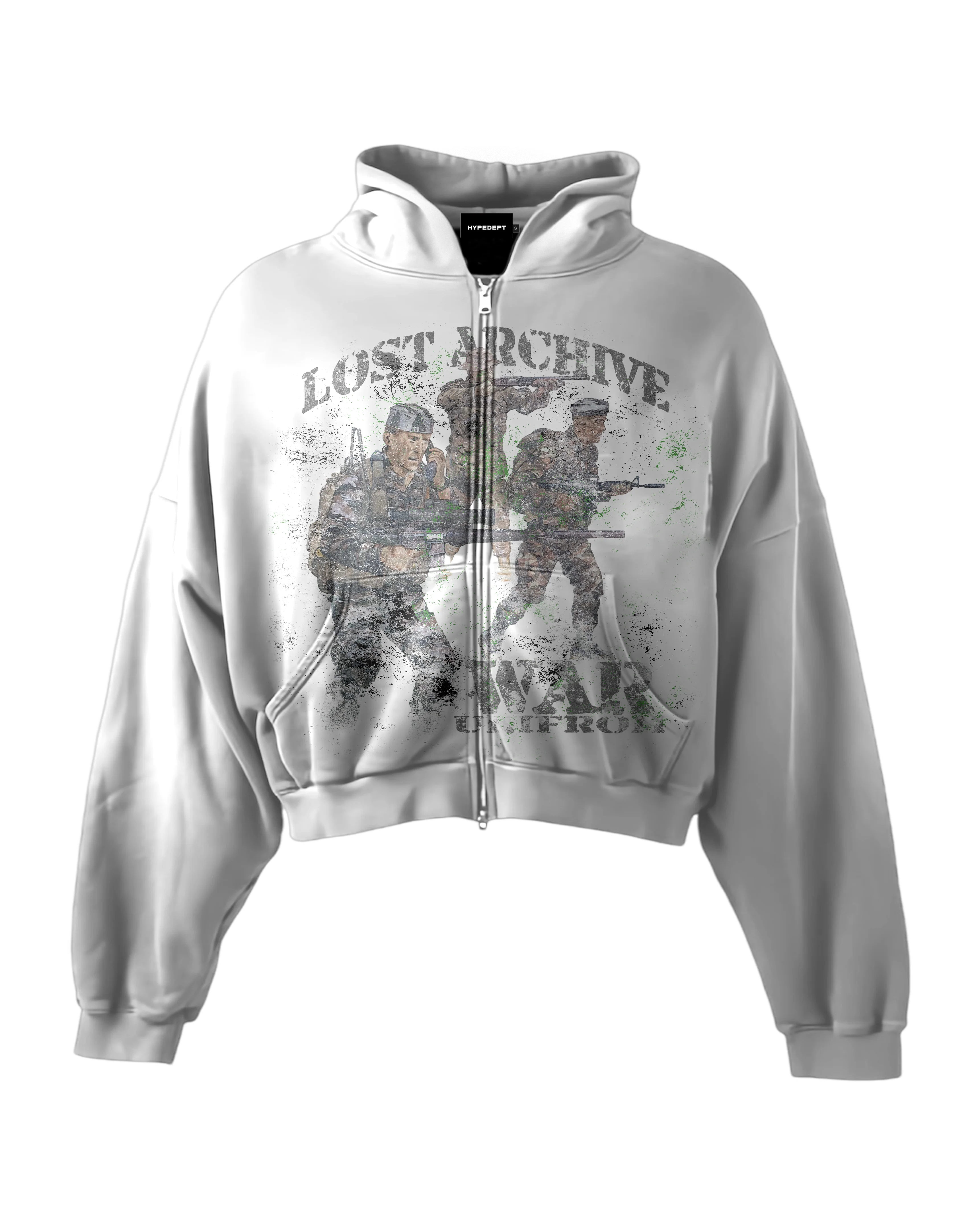 'LOST ARCHIVE II' HEAVYWEIGHT BOXY ZIPUP HOODIE