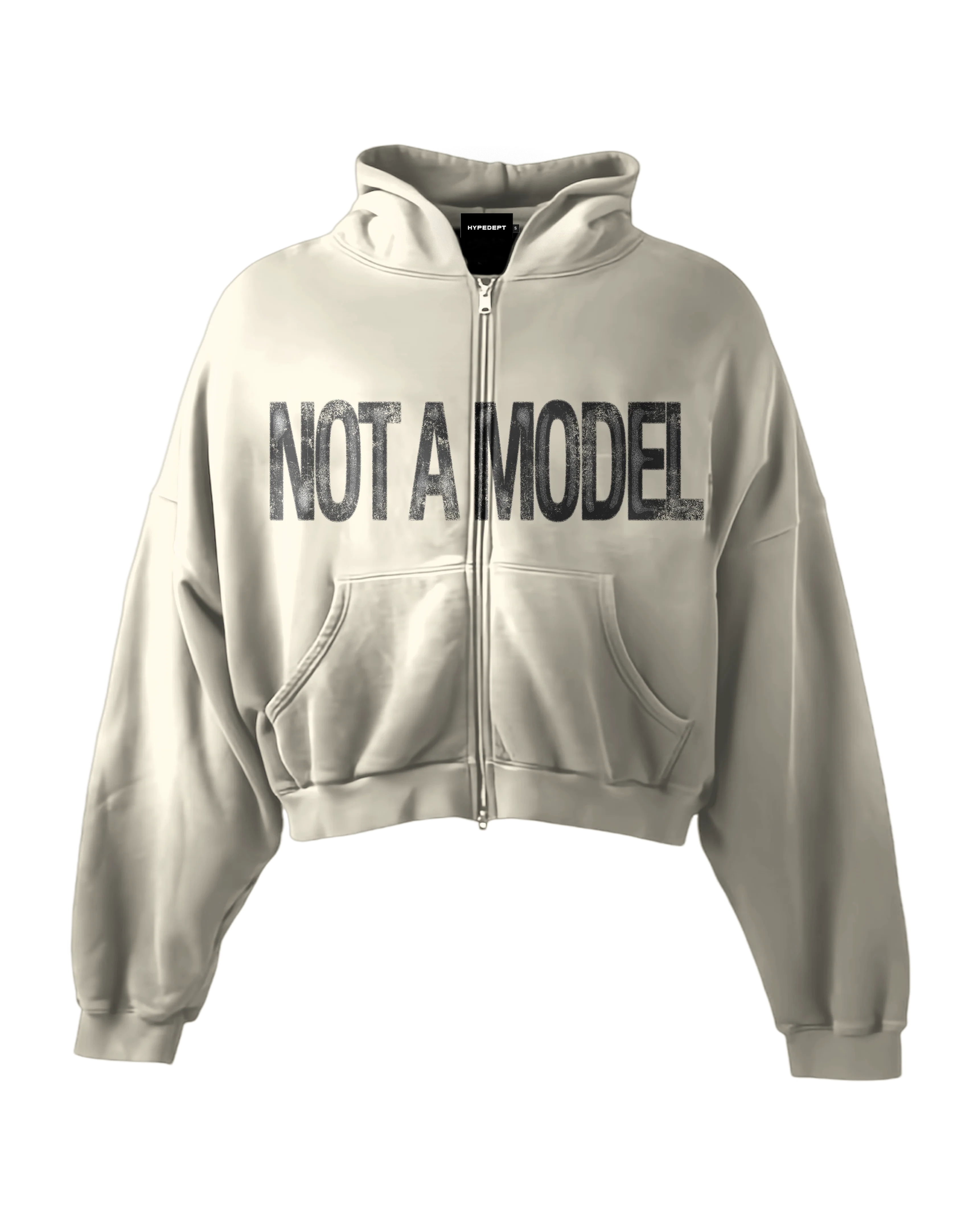 'NOT A MODEL' HEAVYWEIGHT BOXY ZIPUP HOODIE